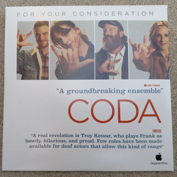 FOR YOUR CONSIDERATION FYC - CODA - SAG DVD Screener - Picture 1 of 6